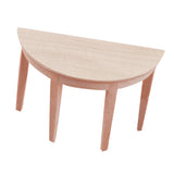 Maxbell 1/12 Scale Semicircle Table Dollhouse Miniatures Furniture Model Decoration