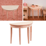 Maxbell 1/12 Scale Semicircle Table Dollhouse Miniatures Furniture Model Decoration