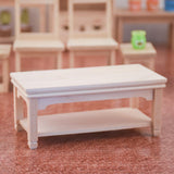 Maxbell 1/12 Scale Wooden Tea Table Dollhouse Miniatures Furniture Model Living Room