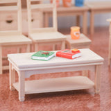 Maxbell 1/12 Scale Wooden Tea Table Dollhouse Miniatures Furniture Model Living Room