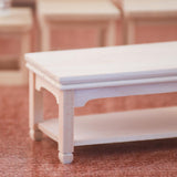 Maxbell 1/12 Scale Wooden Tea Table Dollhouse Miniatures Furniture Model Living Room