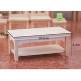 Maxbell 1/12 Scale Wooden Tea Table Dollhouse Miniatures Furniture Model Living Room