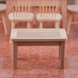 Maxbell 1:12 Scale Mini Solid Tea Table Dollhouse Miniatures Furniture Model Accs