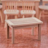 Maxbell 1:12 Scale Mini Solid Tea Table Dollhouse Miniatures Furniture Model Accs