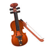 Maxbell 1:12 6.5cm Violin Musical Instrument Dollhouse Miniatures Decor with Bow