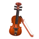 Maxbell 1:12 6.5cm Violin Musical Instrument Dollhouse Miniatures Decor with Bow