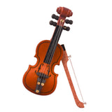 Maxbell 1:12 6.5cm Violin Musical Instrument Dollhouse Miniatures Decor with Bow