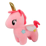 Maxbell Cute Rainbow Unicorn Plush Figurine Soft Toys for Kids Gifts Pink 20cm