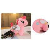 Maxbell Cute Rainbow Unicorn Plush Figurine Soft Toys for Kids Gifts Pink 20cm