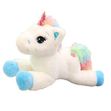 Maxbell Cute Rainbow Unicorn Plush Soft Toys for Kids Girl Birthday Gifts Blue