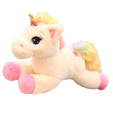 Maxbell Cute Rainbow Unicorn Plush Soft Toys for Kids Girl Birthday Gifts Pink