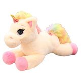 Maxbell Cute Rainbow Unicorn Plush Soft Toys for Kids Girl Birthday Gifts Pink