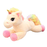 Maxbell Cute Rainbow Unicorn Plush Soft Toys for Kids Girl Birthday Gifts Pink