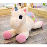 Maxbell Cute Rainbow Unicorn Plush Soft Toys for Kids Girl Birthday Gifts Pink