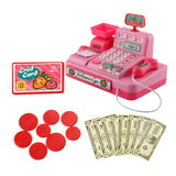 Maxbell Kids Supermarket Pretend Play Set Cash Register Cashier Toys Gift Pink