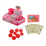 Maxbell Kids Supermarket Pretend Play Set Cash Register Cashier Toys Gift Pink