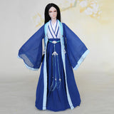 Maxbell 1:6 Men Antiquity Clothes Set Blue for HT Doll Action Accessories Parts