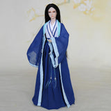 Maxbell 1:6 Men Antiquity Clothes Set Blue for HT Doll Action Accessories Parts