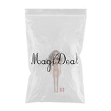 Maxbell 36cm Ball Jointed Girl Doll Nude Body DIY Parts White Skin With Hair B-1