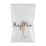 Maxbell 36cm Ball Jointed Girl Doll Nude Body DIY Parts White Skin With Hair B-2