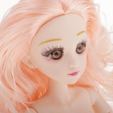 Maxbell 36cm Ball Jointed Girl Doll Nude Body DIY Parts White Skin With Hair B-3