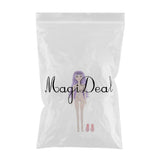 Maxbell 36cm Ball Jointed Girl Doll Nude Body DIY Parts White Skin With Hair B-4