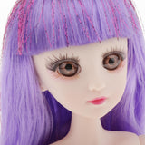 Maxbell 36cm Ball Jointed Girl Doll Nude Body DIY Parts White Skin With Hair B-4