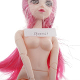 Maxbell 36cm Ball Jointed Girl Doll Nude Body DIY Parts White Skin With Hair B-5