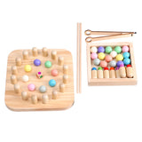 Maxbell New Wooden Children Memory Chopsticks Clip Beads Training Educational Toys