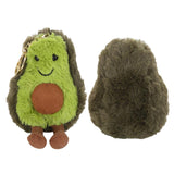 Maxbell Cute Avocado Doll Keychain Plush Backbag Pendant Green