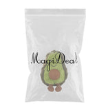 Maxbell Cute Avocado Doll Keychain Plush Backbag Pendant Green