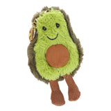 Maxbell Cute Avocado Doll Keychain Plush Backbag Pendant Green