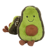 Maxbell Cute Avocado Doll Keychain Plush Backbag Pendant Green