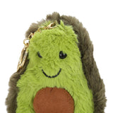 Maxbell Cute Avocado Doll Keychain Plush Backbag Pendant Green