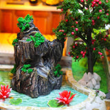 Maxbell Creative Dollhouse Furniture Chinese Style Cottage DIY Kids with Light
