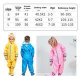 Cute Raincoat Children Cartoon Rain Coat Kids Rainwear Waterproof blue S