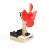 Maxbell Kids DIY STEM Toy Wooden Science Experiment Kits Fan