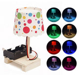Maxbell Kids DIY STEM Toy Wooden Science Experiment Kits Desk Lamp