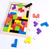 Maxbell Wooden Building Block Puzzle Preschool Kid's Early Educational Toys Thin