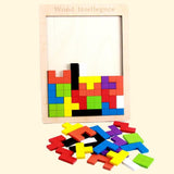 Maxbell Wooden Building Block Puzzle Preschool Kid's Early Educational Toys Thin