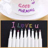 Maxbell 10 Colour Metal Paint Pen Pearlescent Colour Marker Pen Graffiti Marker Pen