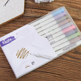 Maxbell 10 Colour Metal Paint Pen Pearlescent Colour Marker Pen Graffiti Marker Pen