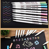 Maxbell 10 Colour Metal Paint Pen Pearlescent Colour Marker Pen Graffiti Marker Pen