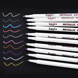 Maxbell 10 Colour Metal Paint Pen Pearlescent Colour Marker Pen Graffiti Marker Pen