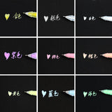 Maxbell 9x/Set Color Hook Pen Color Ultra-Fine DIY Note Pen Set Marking Pen Marker