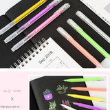 Maxbell 9x/Set Color Hook Pen Color Ultra-Fine DIY Note Pen Set Marking Pen Marker
