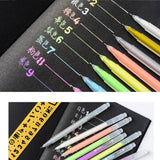 Maxbell 9x/Set Color Hook Pen Color Ultra-Fine DIY Note Pen Set Marking Pen Marker