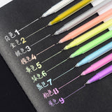 Maxbell 9x/Set Color Hook Pen Color Ultra-Fine DIY Note Pen Set Marking Pen Marker