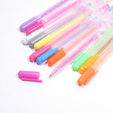 Maxbell 12 Colors in 1 Pen Gel for Office Students Stationery Ink Pen Chalk Gift