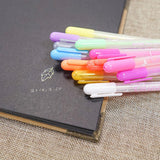 Maxbell 12 Colors in 1 Pen Gel for Office Students Stationery Ink Pen Chalk Gift